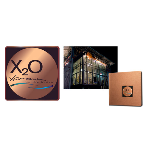 Logo, branding, signage, menus, etc. for Restaurant X20, the newest restaurant in the Xaviars Restaurant Group.